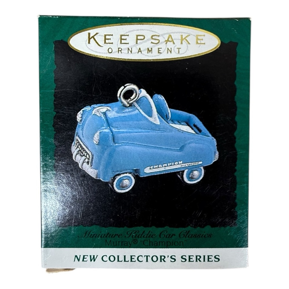 Hallmark Blue‎ and Silver Car Ornament